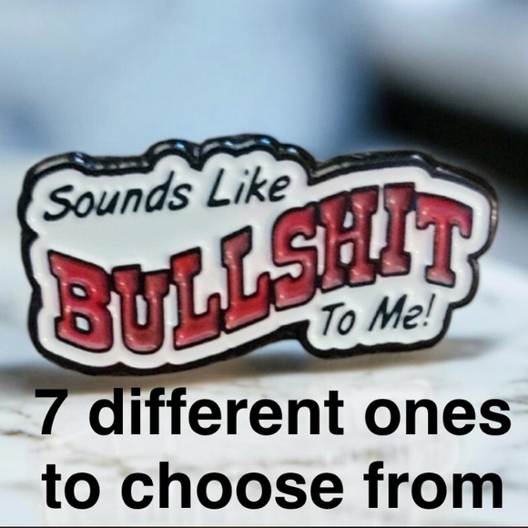 Creative Text Pin Sarcastic Humor Enamel - Picture 1 of 8